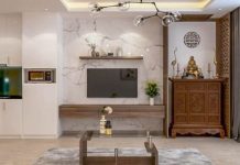 Bài trí phòng thờ chung với phòng khách như thế nào để tránh đại kỵ?